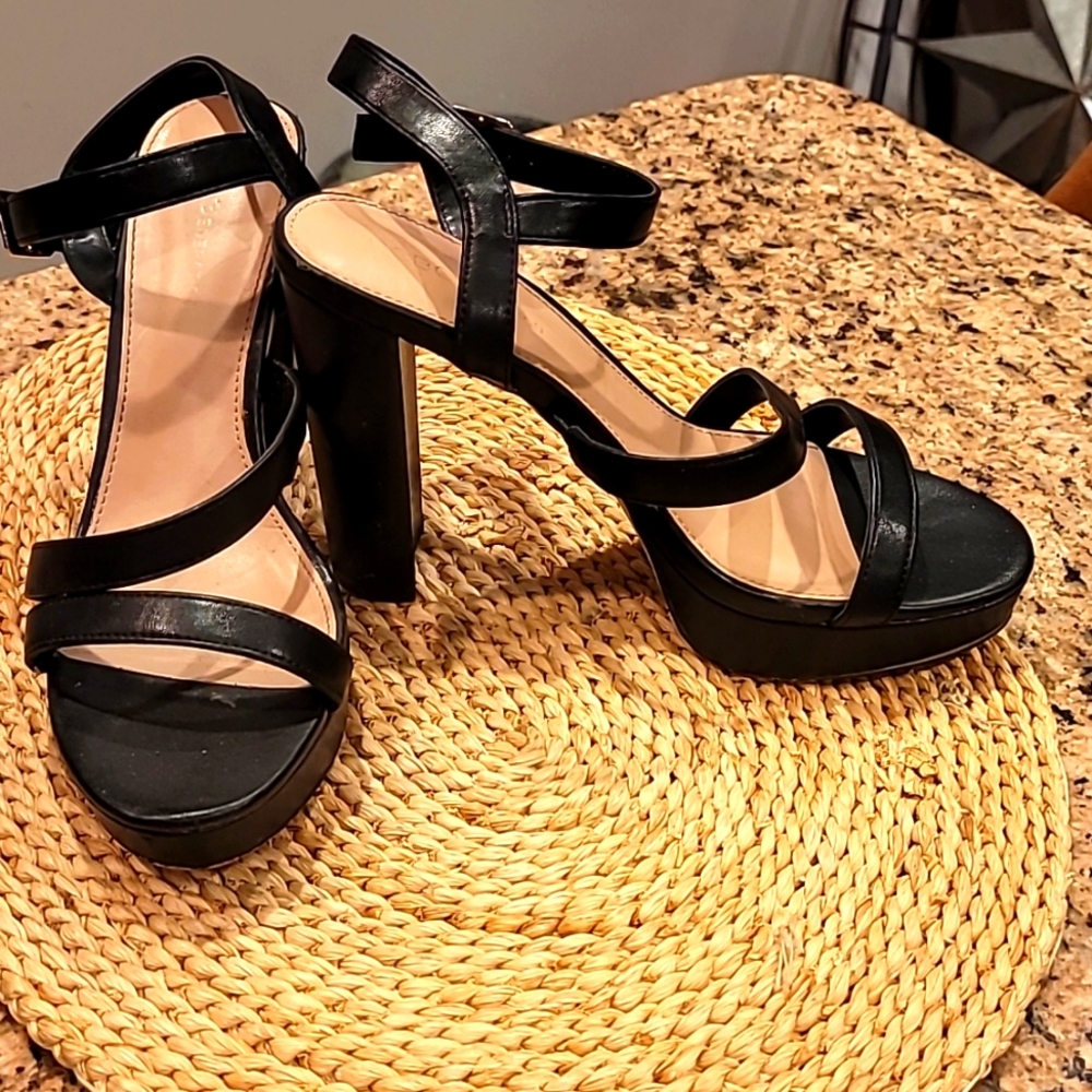 BCBG strappy heels